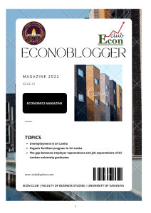 Econoblogger Volume 01 - 2022