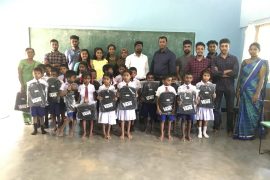 Social work – School bag donation 13