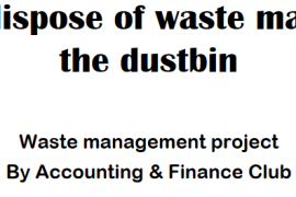 Waste management project 8