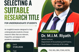 Webinar on Guidelines for Selecting a Suitable Research Title for Undergraduate Students (1)