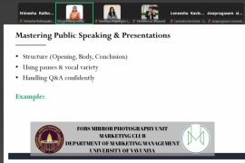 Marketing Club Department of Marketing Management Faculty of Business Studies