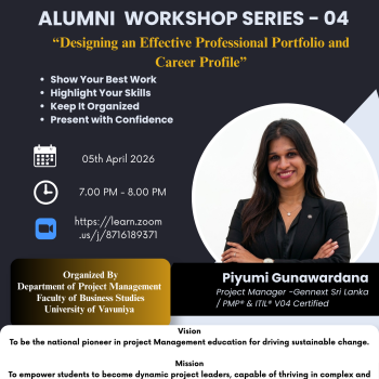 Alumni Workshop Series -04 V